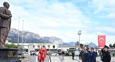 Çanakkale Deniz Zaferi’nin 108. yılı Kemer’de törenle kutlandı