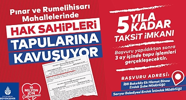 İstanbul Büyükşehir Belediyesi : 55 Yıllık Bekleyiş Son Buldu