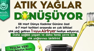 Kadınlar Gününe Özel Airfryer Ödüllü Atık Yağ Kampanyası Başlıyor