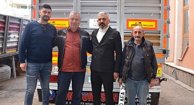Kahraman Tır Şoförüne Yeni Dorse Hediye Edildi