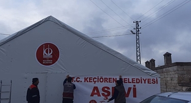 Keçiören Belediyesi Deprem Bölgelerine İftar Çadırı Kurdu