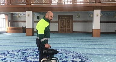 Keçiören’deki Camilerde Ramazan Temizliği