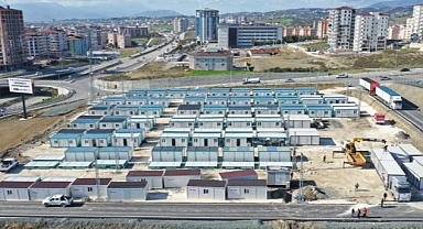 Kocaeli Büyükşehir Defne Konteyner Kenti'nde 1.200 depremzede barınacak