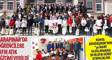 Konya Büyükşehir’den “30 Mart Uluslararası Sıfır Atık Günü” Etkinlikleri