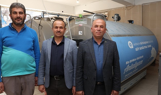Küçükköy'e 8 tonluk süt tankı