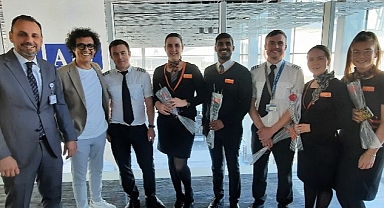 Milas-Bodrum Havalimanı, sezonun ilk dış hat uçuşunu karşıladı