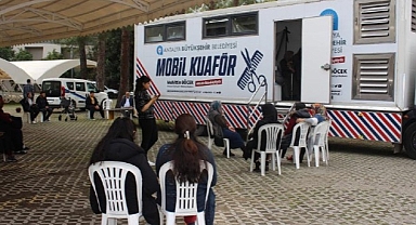 Mobil Kuaför depremzedeler için Akseki ve Kemer'de