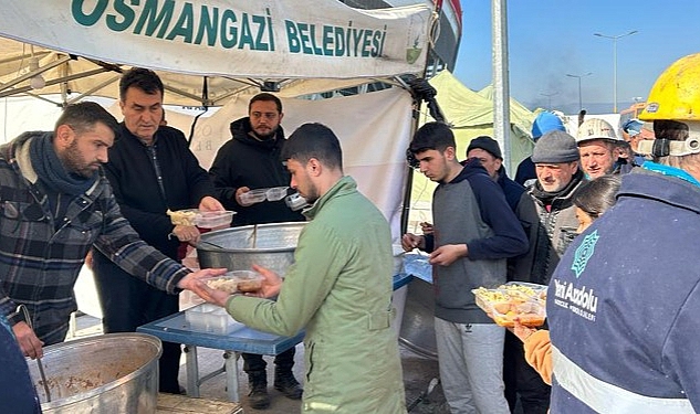 Osmangazi’den deprem bölgesine gönül sofraları