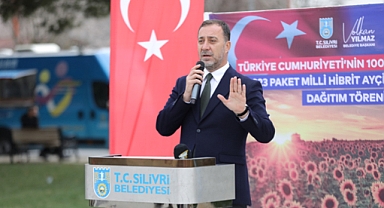 Silivrili Çiftçiler Milli Ayçiçek Tohumu Sevinci Yaşadı