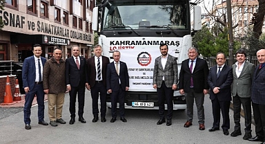 Taksi, minibüs ve kamyon şoförleri deprem bölgesine yardım TIR’ı gönderdi