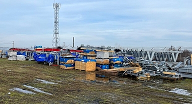 Teleferiğin elektromekanik parçaları geldi