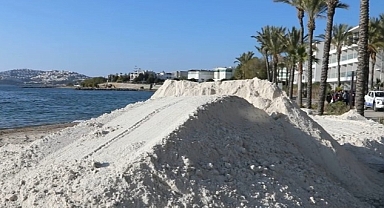 Zabıtadan Beyaz Kum Dökümüne Müdahale