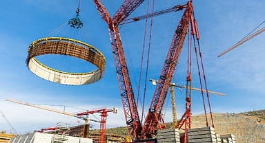 Akkuyu NGS'nı̇n 2’nci Ünitesi’nde İç Koruma Kabuğunun Dördüncü Katmanının Kurulumu Tamamlandı