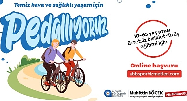 Antalya Büyükşehir Temel Bisiklet Sürüş Eğitimlerine devam ediyor