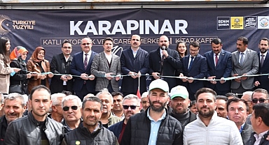 Başkan Altay Karapınar Ticaret Merkezi, Katlı Otoparkı ve Kitap Kafe’yi Açtı
