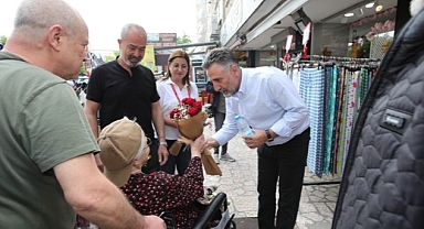 Başkan Sandal, sahaya indi: “Bizim yolumuz aydınlık Türkiye’nin yolu”