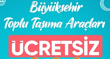 Bayramda 3 gün boyunca ücretsiz ulaşım