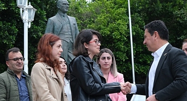 Bodrum Belediye Başkanı Ahmet Aras, Ramazan Bayramı öncesi personeliyle bayramlaştı