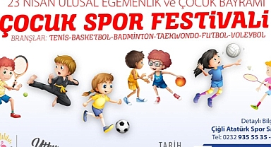 Çiğli “23 Nisan Çocuk Spor Festivaline” Hazır