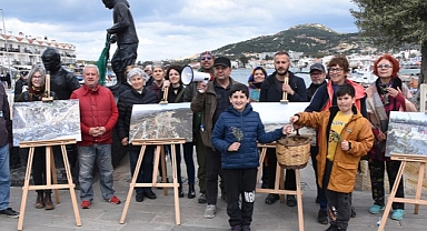 ‘‘Foça’da Taş Ocağı İstemiyoruz’’ sloganıyla Ocak ayında kurulan Foça’da Doğa ve Tarih Talanına Hayır Platformu tarafından basın açıklaması ve fotoğraf sergisi düzenlendi
