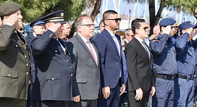 Foça'da Türk Polis Teşkilatının kuruluşunun 178'inci yılı gerçekleştirilen törenlerle kutlandı.