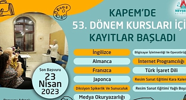 Kapem’de 53. Dönem Kursları İçin Kayıtlar Başladı