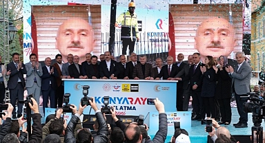 Konya Şehir İçi Ulaşımında Tarihi Gün: KONYARAY Banliyö Hattının Temeli Atıldı