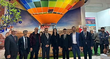 Kültür ve Turizm Bakanı Mehmet Nuri Ersoy, Doğu Akdeniz Uluslararası Turizm ve Seyahat Fuarı'nda (EMITT) Nevşehir standını ziyaret etti