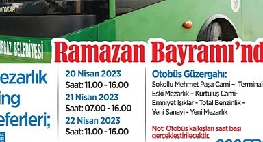 Lüleburgaz’da mezarlık seferleri belli oldu