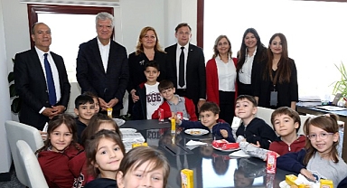 Minik Öğrencilerden Başkan Amca’ya Ziyaret