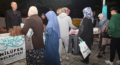 Nilüfer Belediyesi’nden kandil simidi ikramı
