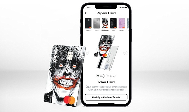 Papara, sınırlı sayıda üretilen özel tasarımlı yeni kart ürünü Joker Card’ı duyurdu