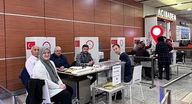 Sabiha Gökçen Havalimanı’nda oy verme işlemi başladı