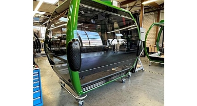 Teleferiğin panoramik kabinlerinin üretimine başlandı