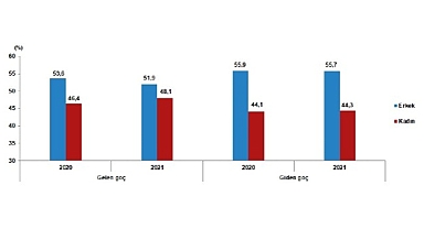 TÜİK: Yurt dışından Türkiye'ye 739 bin 364 kişi göç etti