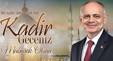 Yahyalı Belediye Başkanı Esat Öztürk, bugün idrak edilecek olan Kadir Gecesi vesilesiyle kutlama mesajı yayımladı