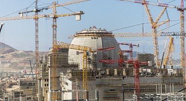 Akkuyu NGS’nin 1’inci Güç Ünitesi’nde İç Koruma Kabuğunun Kubbesine Beton Dökme İşlemi Tamamlandı