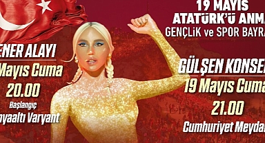  Antalya Büyükşehir Belediyesi 19 Mayıs'ı Gülşen İle kutlayacak