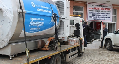 Antalya Büyükşehir’den Korkuteli Yelten’e süt tankı