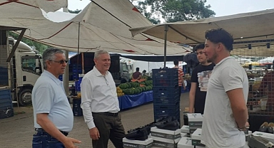 Başkan Topaloğlu’ndan Göynük Pazar esnafına ziyaret