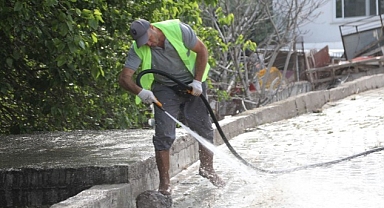 Bodrum Belediyesi Temizlik İşleri Müdürlüğü tertemiz bir Turgutreis için kolları sıvadı