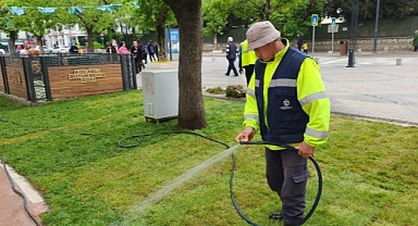 Cumhuriyet Bulvarı'nda yaza hazırlık