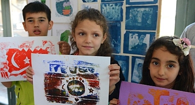 Depremzede çocuklar atölyelerde buluştu