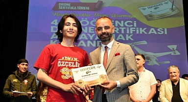 Drone eğitimlerini tamamlayan 405 öğrenci sertifikalarını aldı