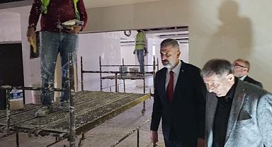 Gölcük Yeni Devlet Hastanesi'nde ikmal ihalesinin tamamlanması ardından çalışmalar başladı