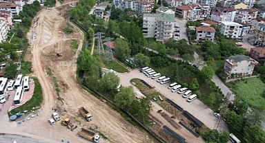 Körfez Kaşkaldere'de kavşak ve bağlantı yolları yapılıyor