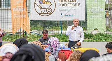 Mahalle bostanı için kura çekildi