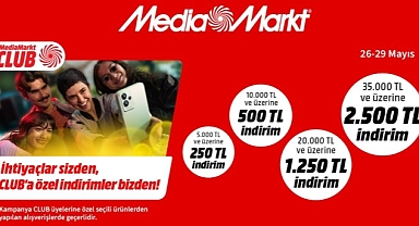 MediaMarkt'tan CLUB üyelerine özel 2.500 TL’ye varan indirim