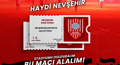 Nevşehir Belediyespor-Hacettepe Müsabakası İçin Bilet Fiyatları 1 TL’ye Düşürüldü