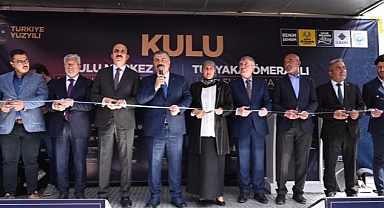 Sağlık Bakanı Koca Kulu’da Büyükşehir’in Yaptığı Atık Su Arıtma Tesislerinin Açılışını Yaptı